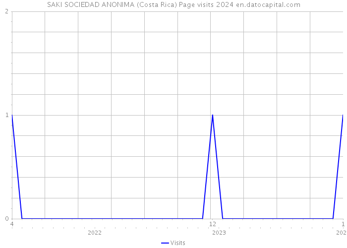 SAKI SOCIEDAD ANONIMA (Costa Rica) Page visits 2024 
