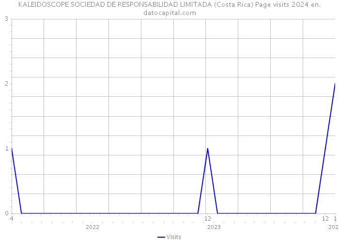 KALEIDOSCOPE SOCIEDAD DE RESPONSABILIDAD LIMITADA (Costa Rica) Page visits 2024 