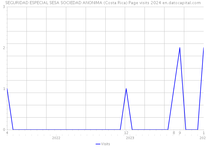 SEGURIDAD ESPECIAL SESA SOCIEDAD ANONIMA (Costa Rica) Page visits 2024 