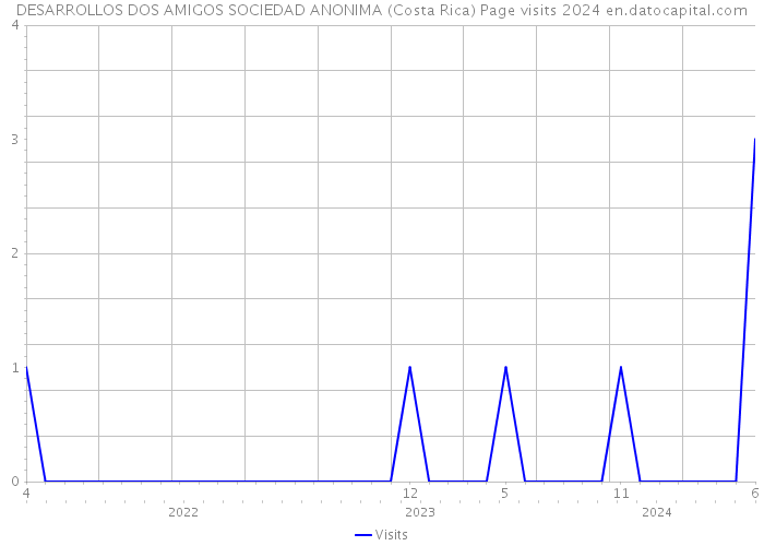 DESARROLLOS DOS AMIGOS SOCIEDAD ANONIMA (Costa Rica) Page visits 2024 