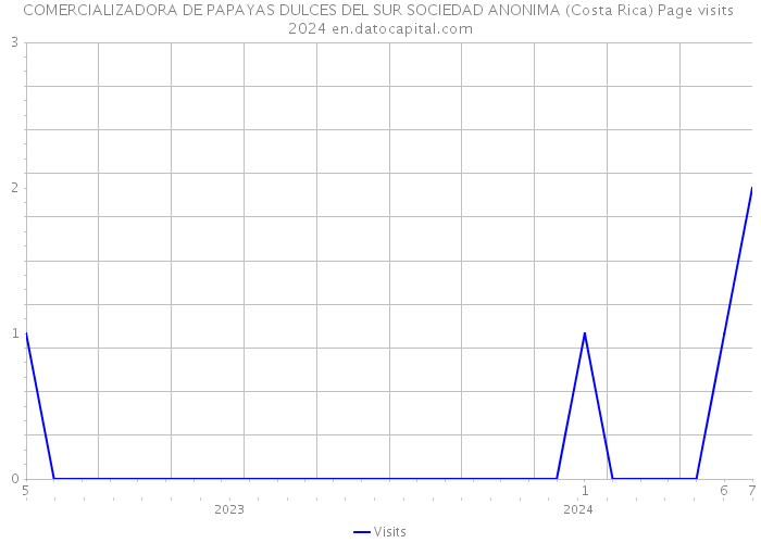 COMERCIALIZADORA DE PAPAYAS DULCES DEL SUR SOCIEDAD ANONIMA (Costa Rica) Page visits 2024 