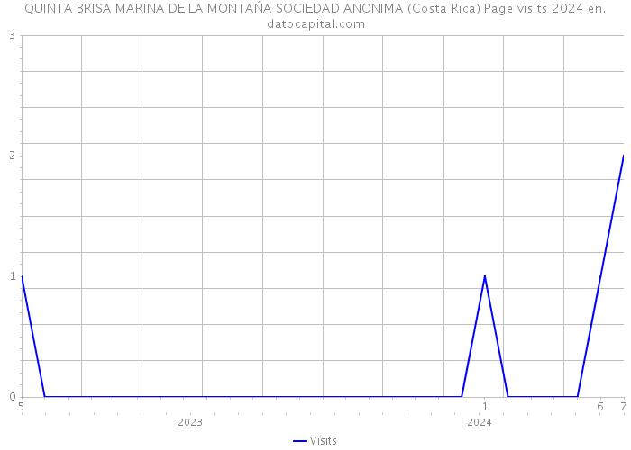 QUINTA BRISA MARINA DE LA MONTAŃA SOCIEDAD ANONIMA (Costa Rica) Page visits 2024 