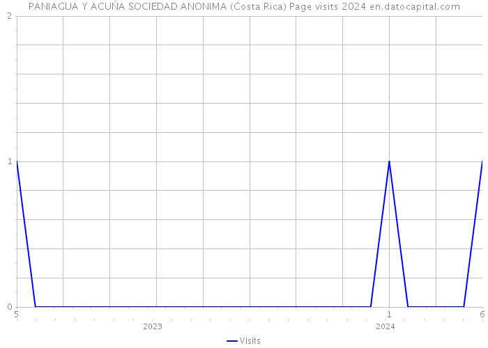 PANIAGUA Y ACUŃA SOCIEDAD ANONIMA (Costa Rica) Page visits 2024 