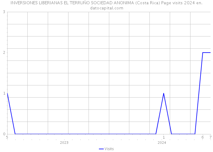 INVERSIONES LIBERIANAS EL TERRUŃO SOCIEDAD ANONIMA (Costa Rica) Page visits 2024 