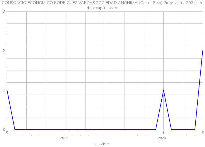CONSORCIO ECONOMICO RODRIGUEZ VARGAS SOCIEDAD ANONIMA (Costa Rica) Page visits 2024 