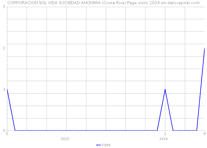 CORPORACION SOL VIDA SOCIEDAD ANONIMA (Costa Rica) Page visits 2024 