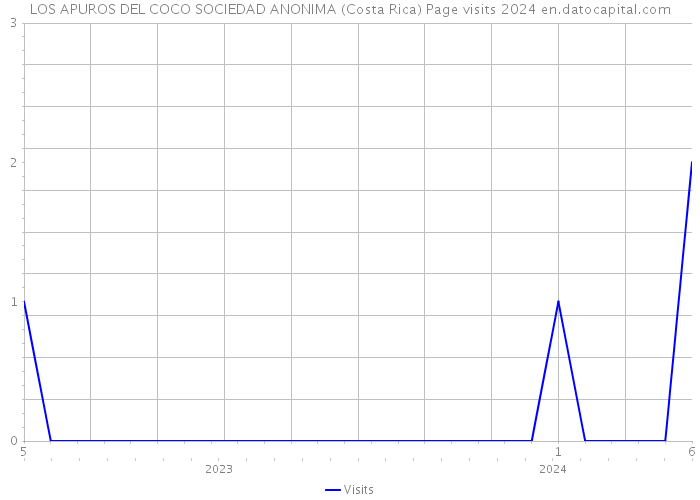 LOS APUROS DEL COCO SOCIEDAD ANONIMA (Costa Rica) Page visits 2024 