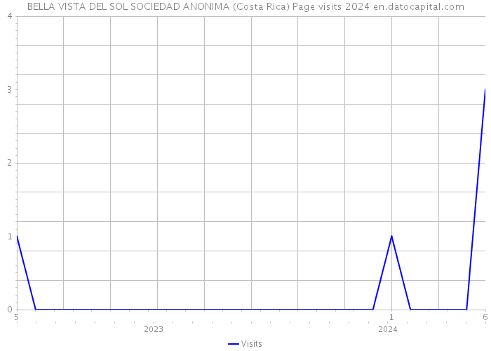 BELLA VISTA DEL SOL SOCIEDAD ANONIMA (Costa Rica) Page visits 2024 