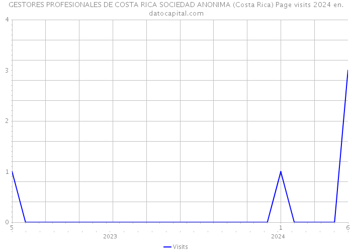 GESTORES PROFESIONALES DE COSTA RICA SOCIEDAD ANONIMA (Costa Rica) Page visits 2024 