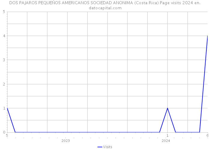 DOS PAJAROS PEQUEŃOS AMERICANOS SOCIEDAD ANONIMA (Costa Rica) Page visits 2024 