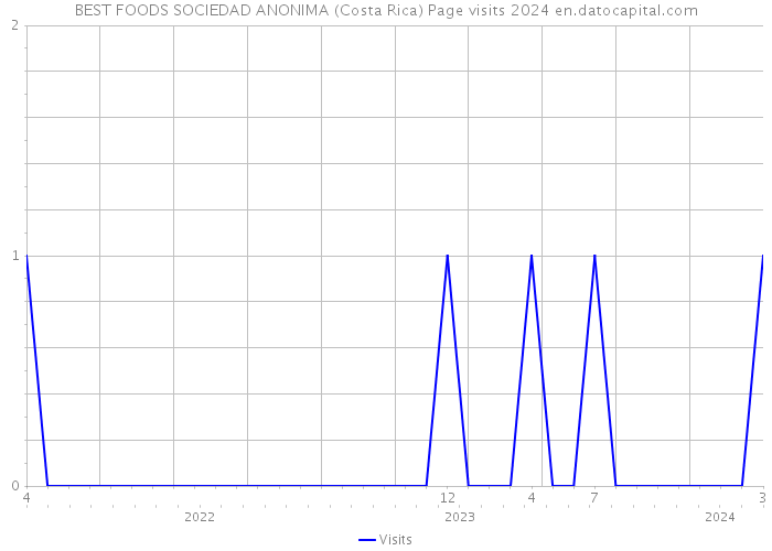 BEST FOODS SOCIEDAD ANONIMA (Costa Rica) Page visits 2024 