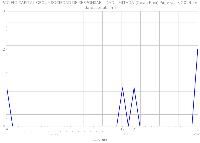 PACIFIC CAPITAL GROUP SOCIEDAD DE RESPONSABILIDAD LIMITADA (Costa Rica) Page visits 2024 