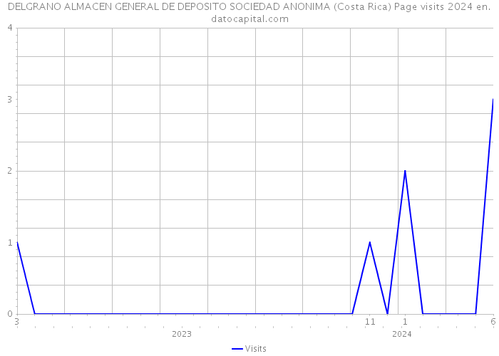 DELGRANO ALMACEN GENERAL DE DEPOSITO SOCIEDAD ANONIMA (Costa Rica) Page visits 2024 