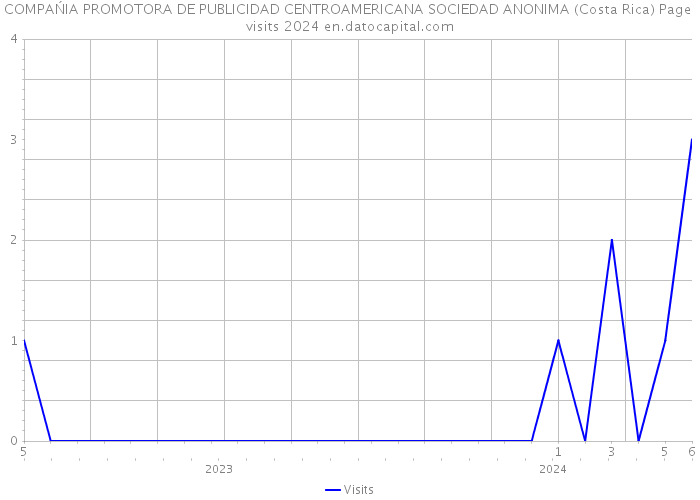 COMPAŃIA PROMOTORA DE PUBLICIDAD CENTROAMERICANA SOCIEDAD ANONIMA (Costa Rica) Page visits 2024 