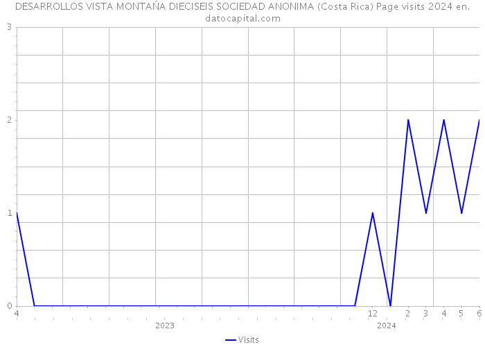 DESARROLLOS VISTA MONTAŃA DIECISEIS SOCIEDAD ANONIMA (Costa Rica) Page visits 2024 