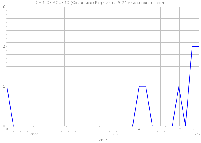 CARLOS AGÜERO (Costa Rica) Page visits 2024 