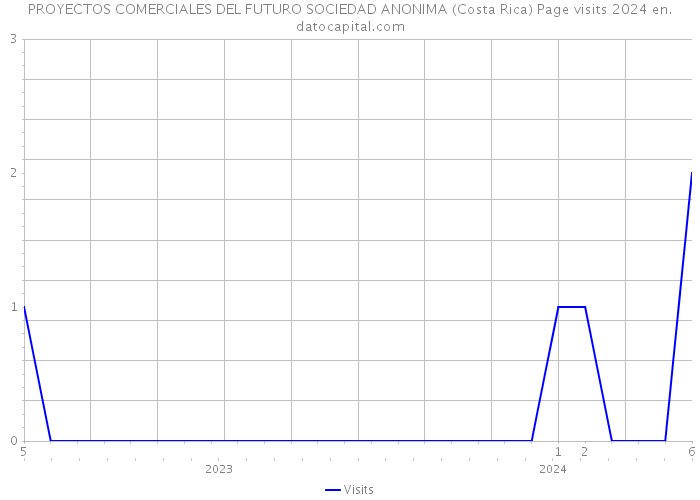PROYECTOS COMERCIALES DEL FUTURO SOCIEDAD ANONIMA (Costa Rica) Page visits 2024 