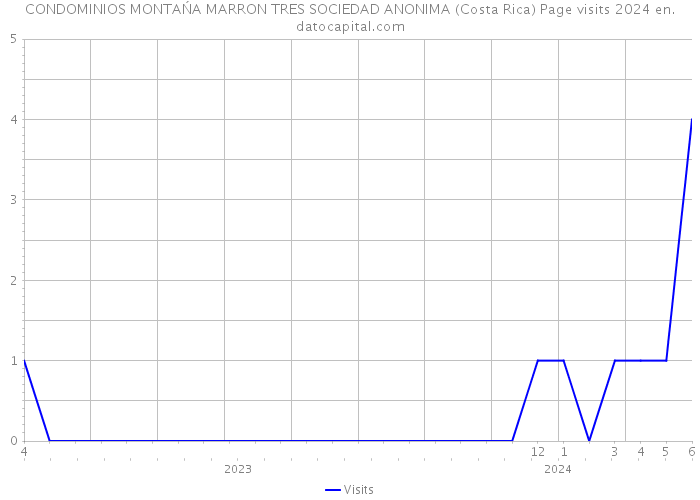 CONDOMINIOS MONTAŃA MARRON TRES SOCIEDAD ANONIMA (Costa Rica) Page visits 2024 