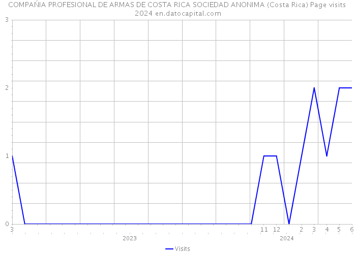 COMPAŃIA PROFESIONAL DE ARMAS DE COSTA RICA SOCIEDAD ANONIMA (Costa Rica) Page visits 2024 