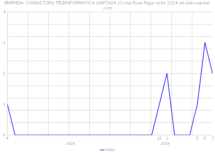 EMPRESA CONSULTORA TELEINFORMATICA LIMITADA (Costa Rica) Page visits 2024 