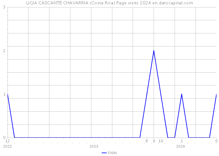 LIGIA CASCANTE CHAVARRIA (Costa Rica) Page visits 2024 