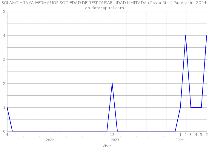SOLANO ARAYA HERMANOS SOCIEDAD DE RESPONSABILIDAD LIMITADA (Costa Rica) Page visits 2024 