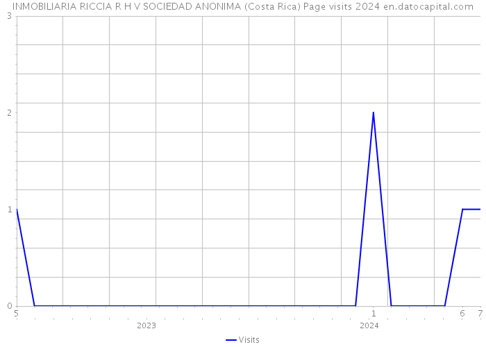 INMOBILIARIA RICCIA R H V SOCIEDAD ANONIMA (Costa Rica) Page visits 2024 