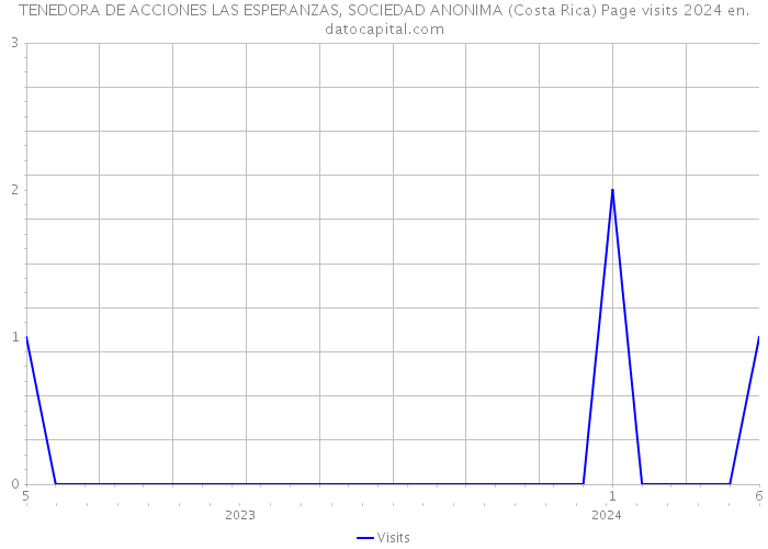 TENEDORA DE ACCIONES LAS ESPERANZAS, SOCIEDAD ANONIMA (Costa Rica) Page visits 2024 