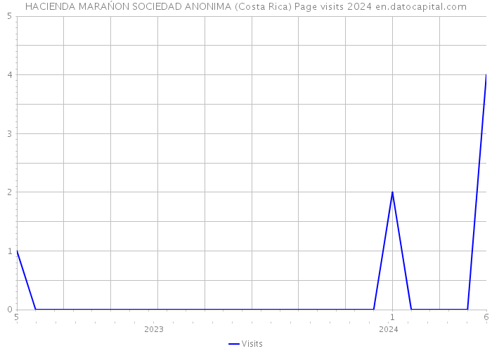 HACIENDA MARAŃON SOCIEDAD ANONIMA (Costa Rica) Page visits 2024 
