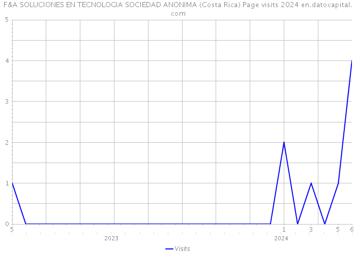 F&A SOLUCIONES EN TECNOLOGIA SOCIEDAD ANONIMA (Costa Rica) Page visits 2024 