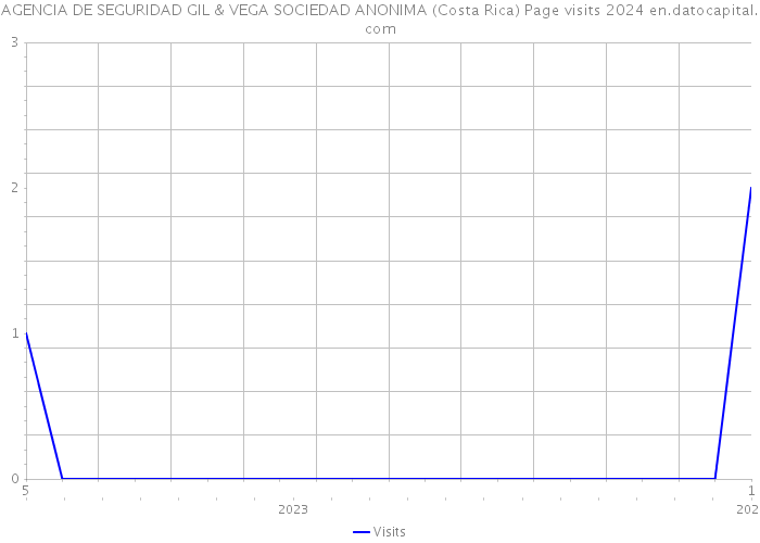 AGENCIA DE SEGURIDAD GIL & VEGA SOCIEDAD ANONIMA (Costa Rica) Page visits 2024 
