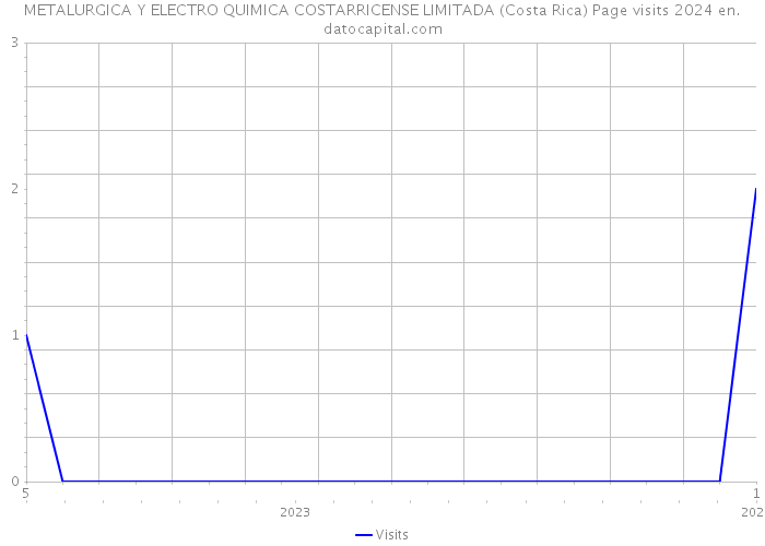 METALURGICA Y ELECTRO QUIMICA COSTARRICENSE LIMITADA (Costa Rica) Page visits 2024 