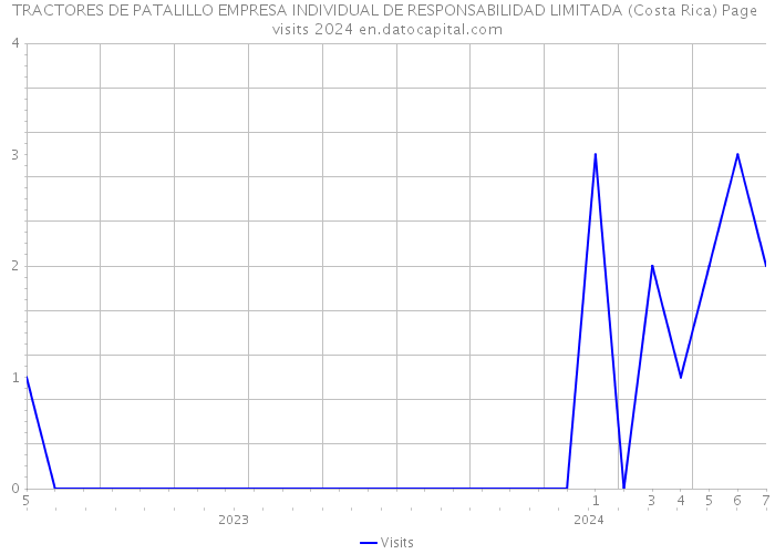 TRACTORES DE PATALILLO EMPRESA INDIVIDUAL DE RESPONSABILIDAD LIMITADA (Costa Rica) Page visits 2024 