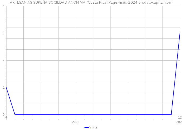 ARTESANIAS SUREŃA SOCIEDAD ANONIMA (Costa Rica) Page visits 2024 