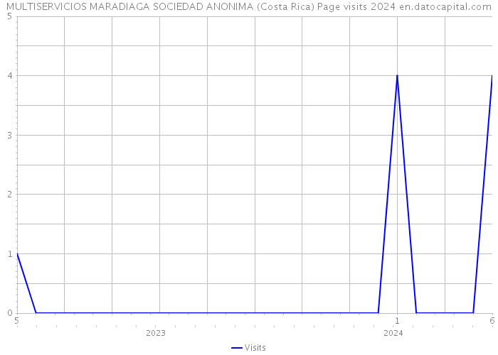 MULTISERVICIOS MARADIAGA SOCIEDAD ANONIMA (Costa Rica) Page visits 2024 