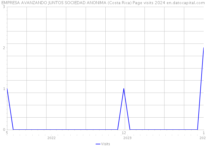 EMPRESA AVANZANDO JUNTOS SOCIEDAD ANONIMA (Costa Rica) Page visits 2024 