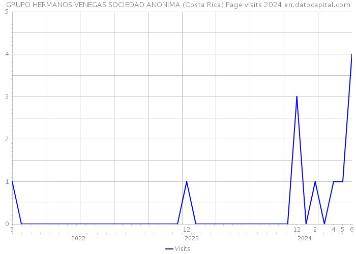 GRUPO HERMANOS VENEGAS SOCIEDAD ANONIMA (Costa Rica) Page visits 2024 