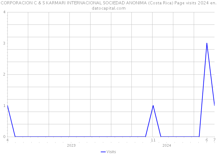 CORPORACION C & S KARMARI INTERNACIONAL SOCIEDAD ANONIMA (Costa Rica) Page visits 2024 