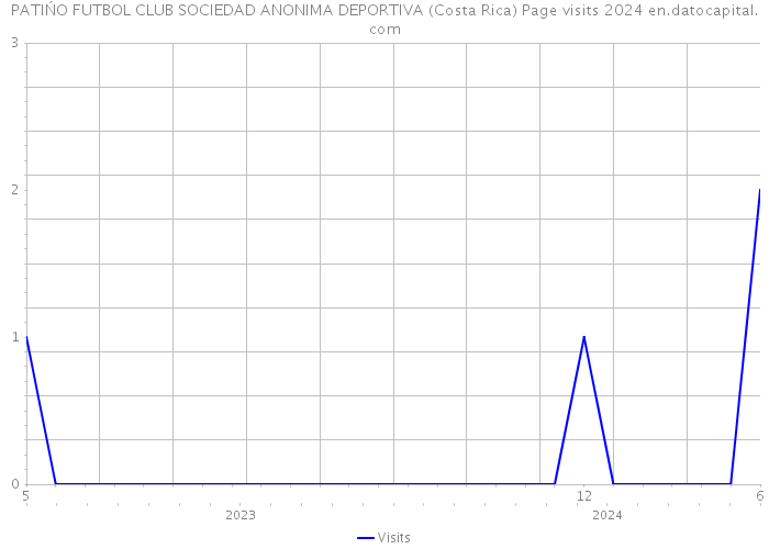 PATIŃO FUTBOL CLUB SOCIEDAD ANONIMA DEPORTIVA (Costa Rica) Page visits 2024 