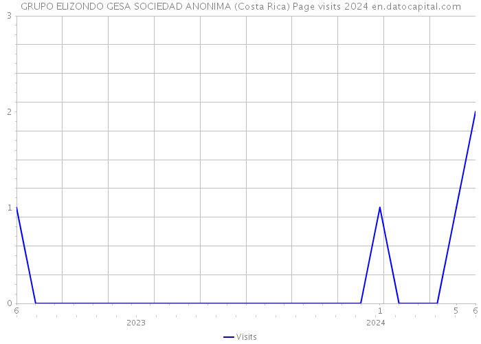 GRUPO ELIZONDO GESA SOCIEDAD ANONIMA (Costa Rica) Page visits 2024 