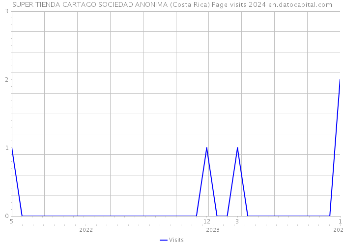 SUPER TIENDA CARTAGO SOCIEDAD ANONIMA (Costa Rica) Page visits 2024 