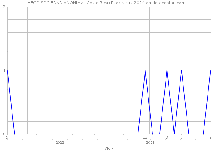HEGO SOCIEDAD ANONIMA (Costa Rica) Page visits 2024 