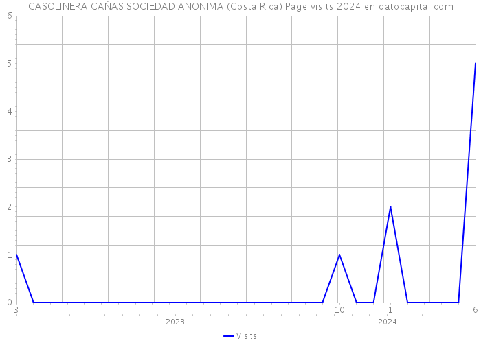 GASOLINERA CAŃAS SOCIEDAD ANONIMA (Costa Rica) Page visits 2024 