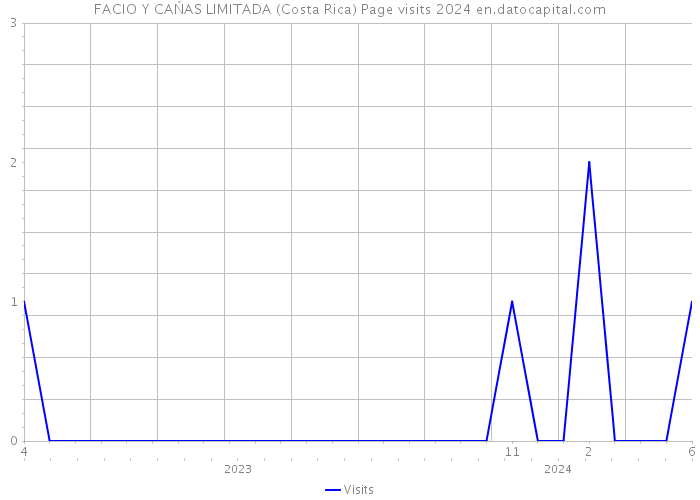 FACIO Y CAŃAS LIMITADA (Costa Rica) Page visits 2024 