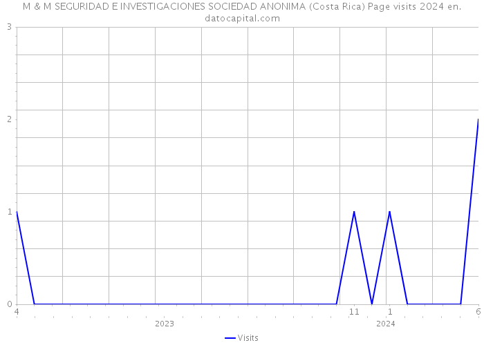 M & M SEGURIDAD E INVESTIGACIONES SOCIEDAD ANONIMA (Costa Rica) Page visits 2024 
