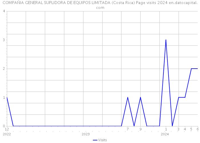 COMPAŃIA GENERAL SUPLIDORA DE EQUIPOS LIMITADA (Costa Rica) Page visits 2024 