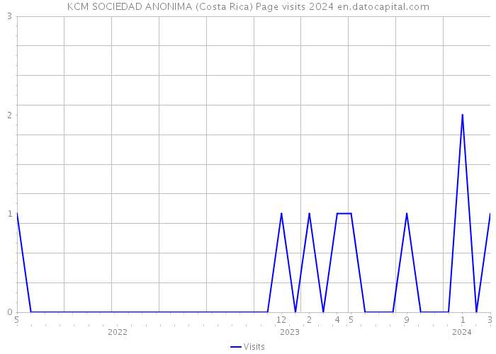 KCM SOCIEDAD ANONIMA (Costa Rica) Page visits 2024 
