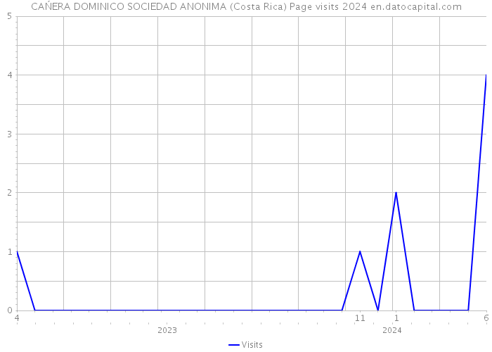 CAŃERA DOMINICO SOCIEDAD ANONIMA (Costa Rica) Page visits 2024 