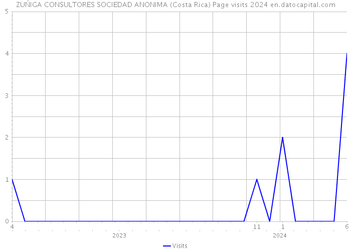 ZUŃIGA CONSULTORES SOCIEDAD ANONIMA (Costa Rica) Page visits 2024 