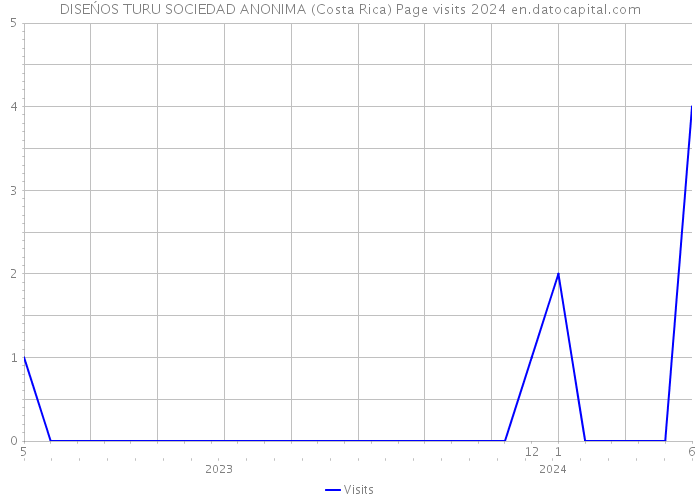 DISEŃOS TURU SOCIEDAD ANONIMA (Costa Rica) Page visits 2024 